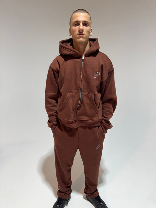 Basic Tracksuit Chocolate Brown