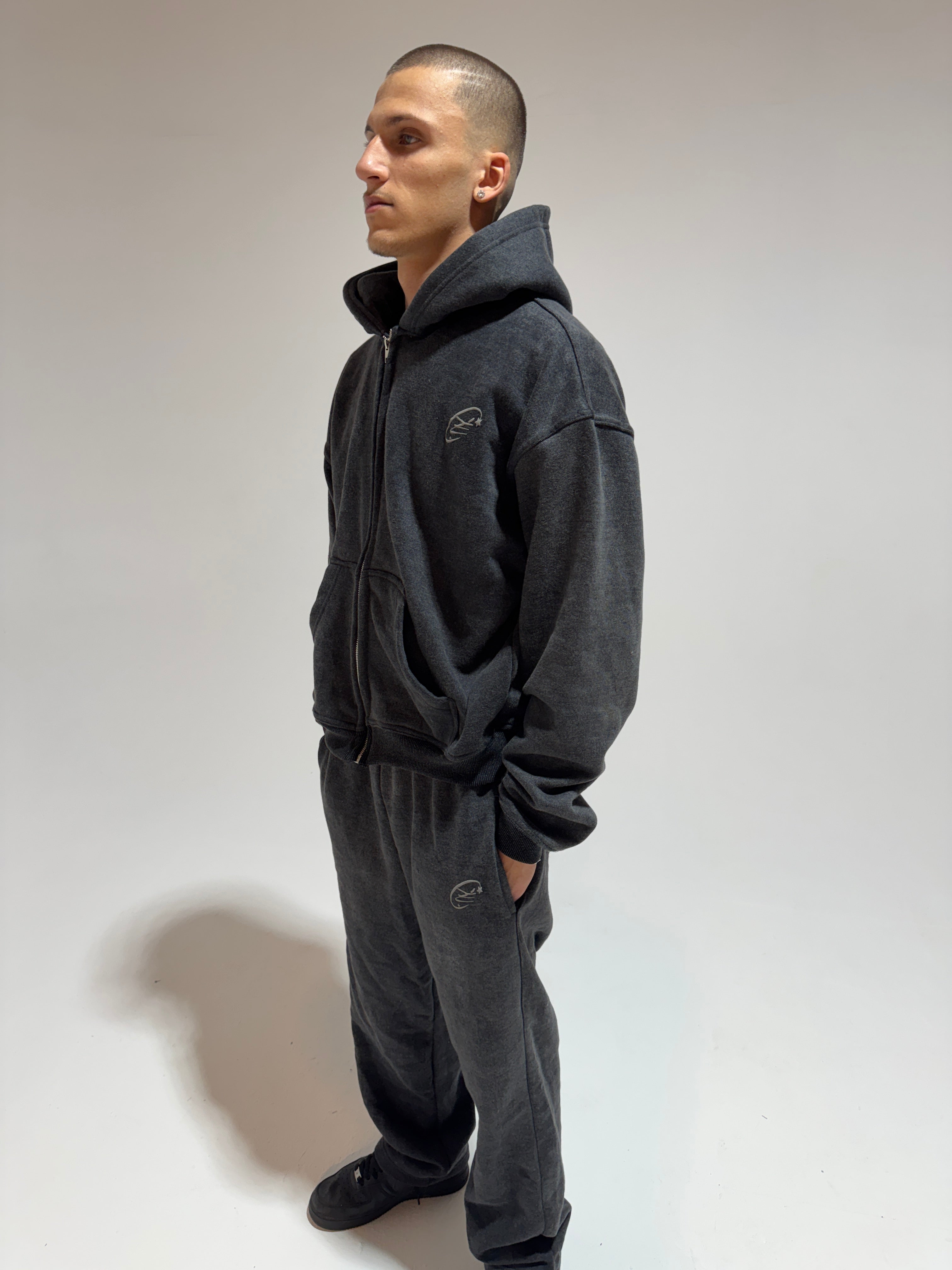 Signature Tracksuit Washed Black