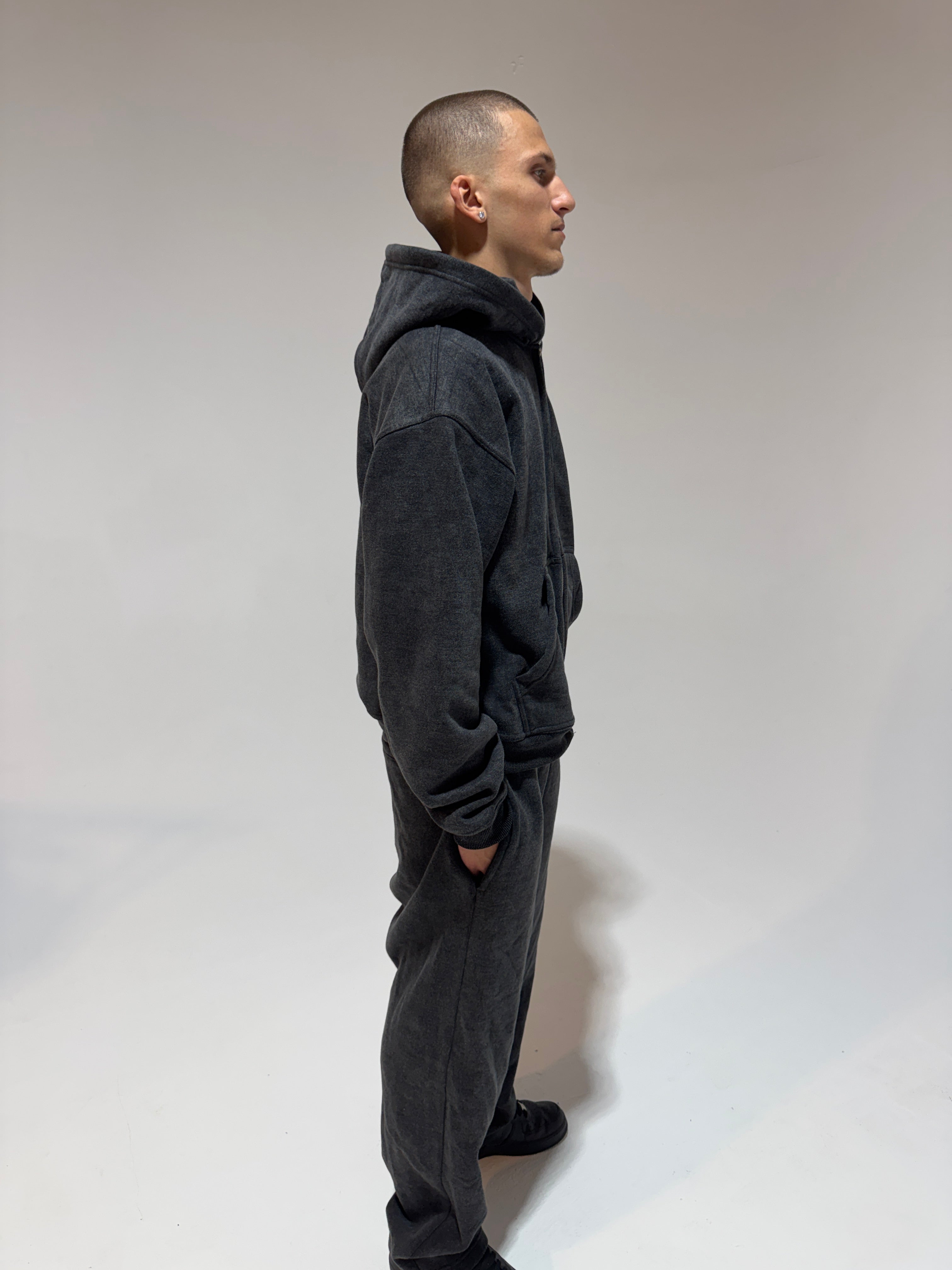Signature Tracksuit Washed Black